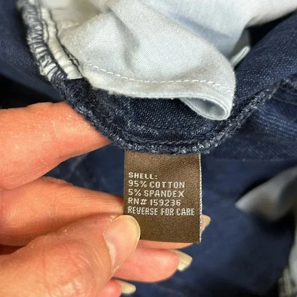 J. McLaughlin dark wash straight leg jeans sz 4 - Picture 4 of 8